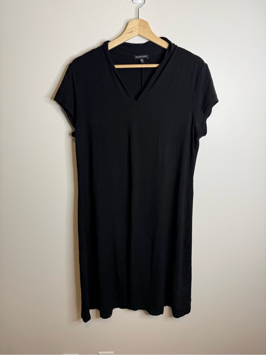 Eileen Fisher Dresses & Skirts - Eileen Fisher Black Midi Dress V-Neck size XL